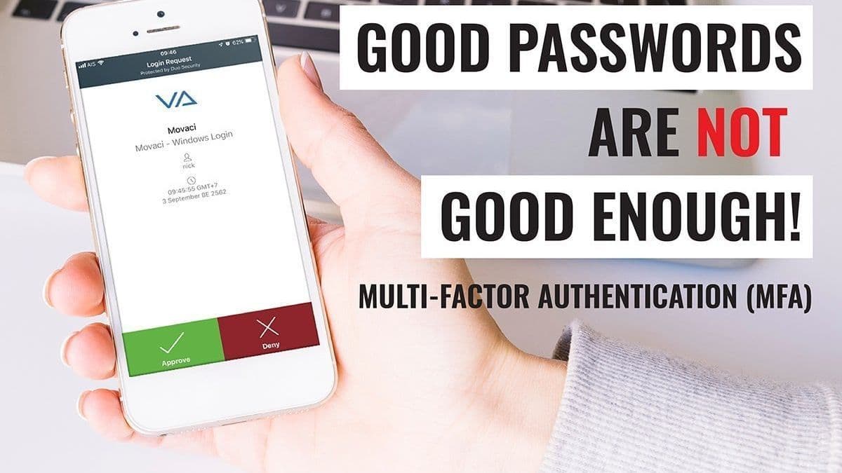 Multi-factor authentication for stronger password security