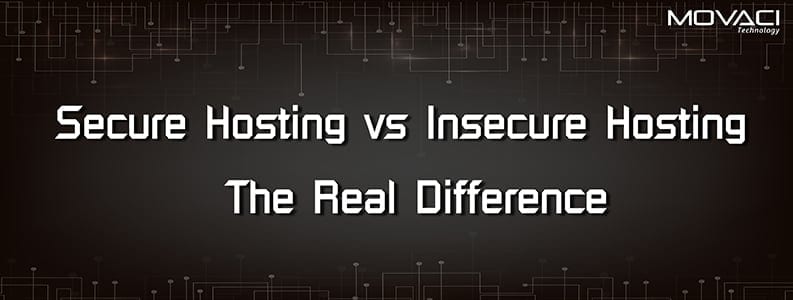Secure hosting versus insecure hosting comparison