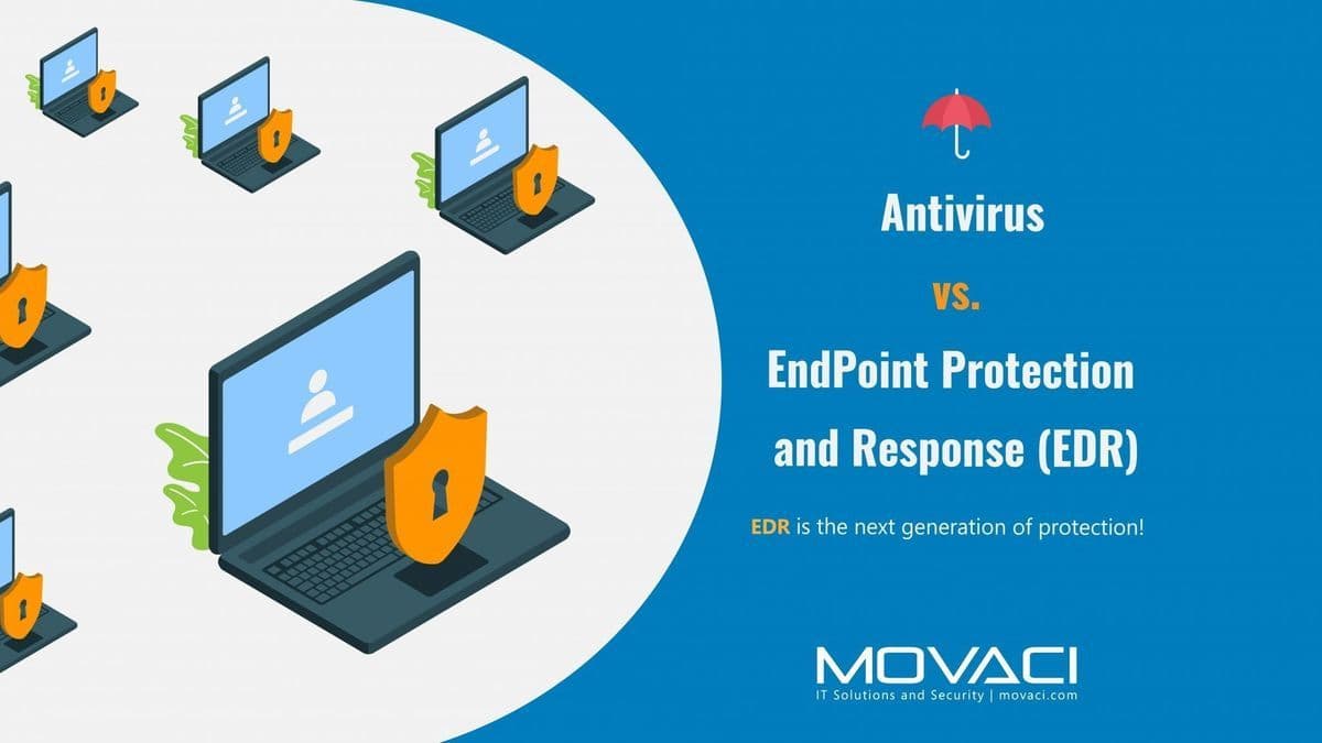 Endpoint detection and response compared with antivirus protection