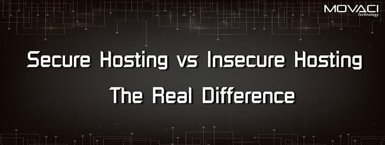 Secure hosting versus insecure hosting comparison