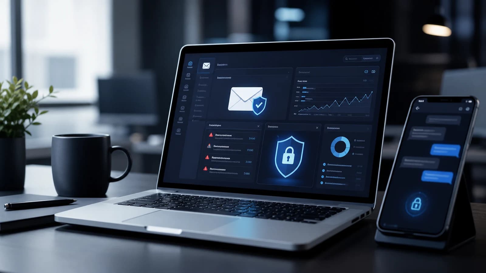 Secure email and messaging protection across connected business systems